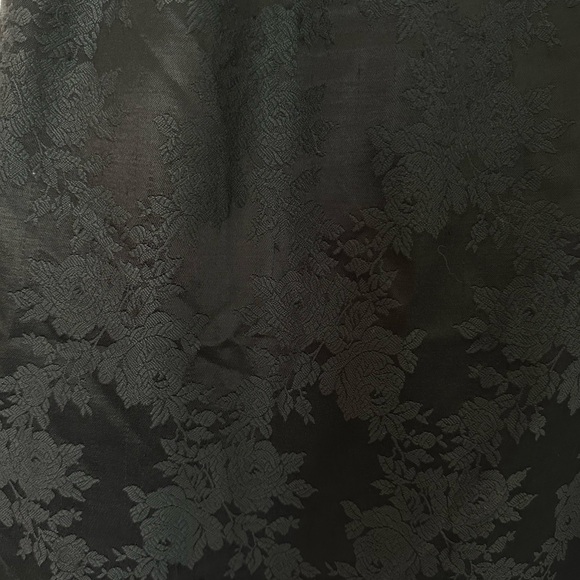 Black Floral Embossed Pencil Skirt by Miss Oops California - Picture 2 of 4